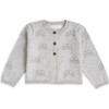 Angel Wing Pointelle Cardigan in Grey - Cardigans - 1 - thumbnail