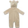 Velour Bear Suit in Caramel - Jumpsuits - 2 - thumbnail
