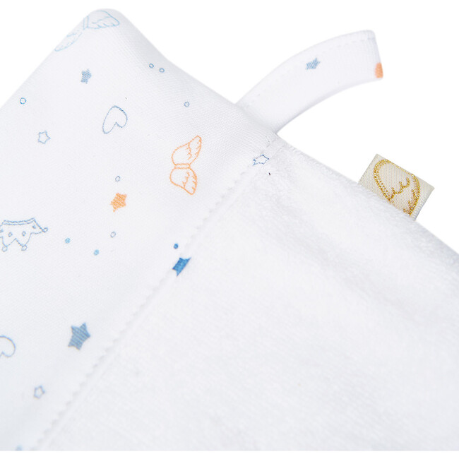 Star & Crown Print Bath Gift Set in Blue - Mixed Accessories Set - 3