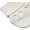 Angel Wing Knitted Booties in Ivory - Booties - 2 - thumbnail