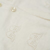 Angel Wing Pointelle Cardigan in Ivory - Cardigans - 4 - thumbnail