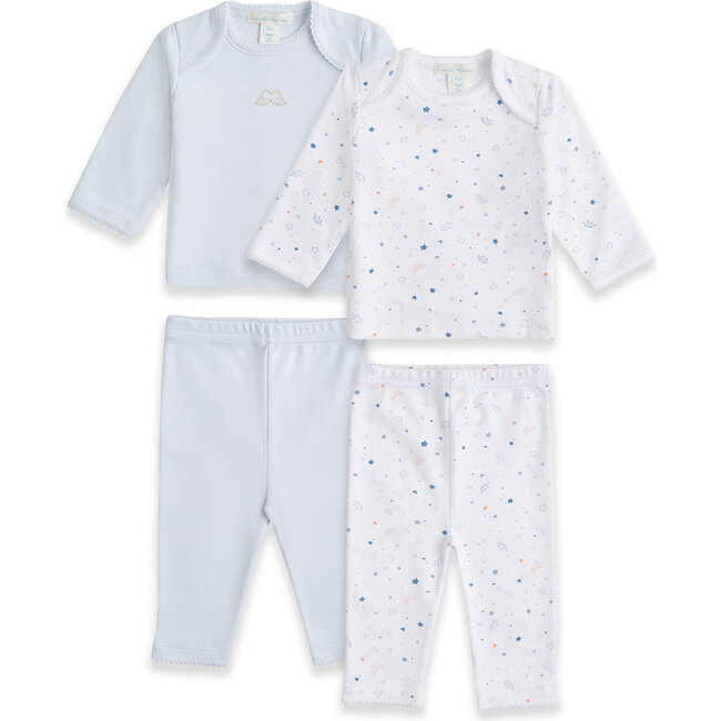 Star & Crown Print 2-Piece Set in Blue - Mixed Apparel Set - 1