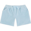 Angel Wing Velour Shorts in Blue - Shorts - 1 - thumbnail