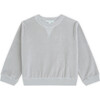 Angel Wing Velour Sweatshirt in Grey - Sweatshirts - 1 - thumbnail