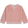 Angel Wing Velour Sweatshirt in Pink - Sweatshirts - 1 - thumbnail