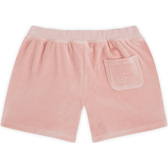 Angel Wing Velour Shorts in Pink - Shorts - 3