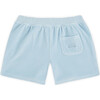 Angel Wing Velour Shorts in Blue - Shorts - 3