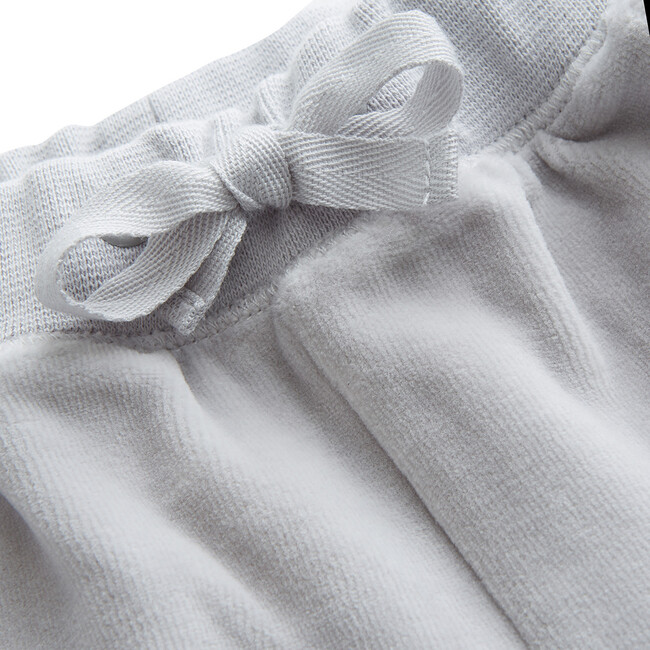 Angel Wing Velour Joggers in Grey - Loungewear - 3