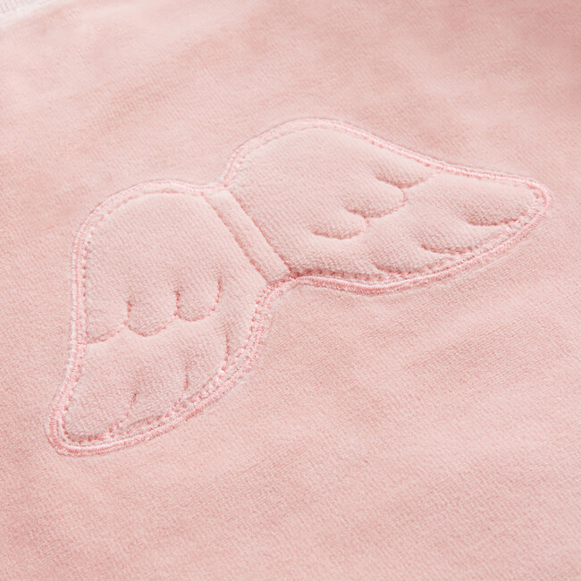 Angel Wing Velour Sweatshirt in Pink - Sweatshirts - 2