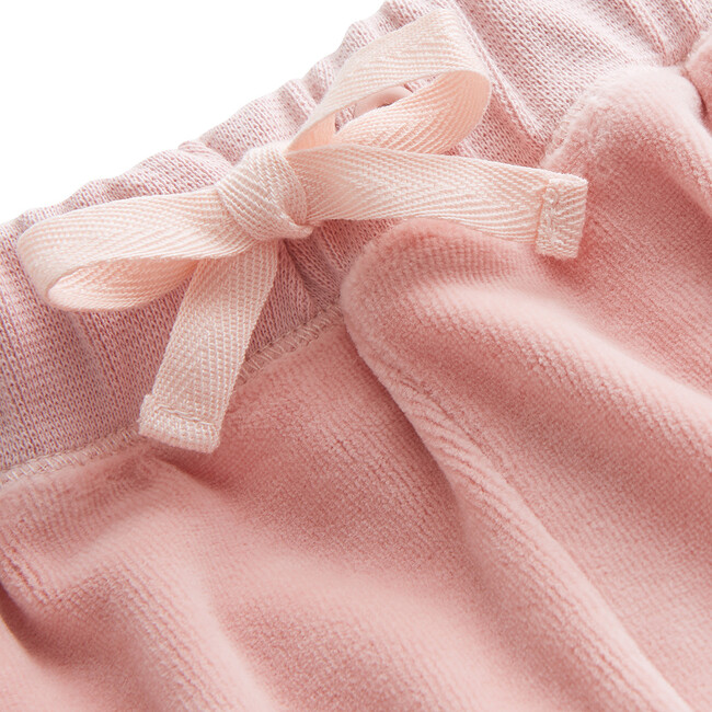 Angel Wing Velour Shorts in Pink - Shorts - 4