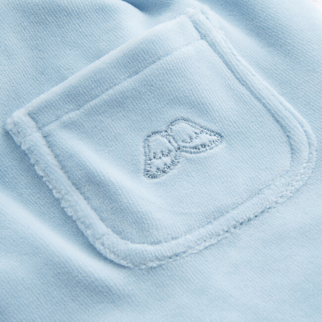 Angel Wing Velour Shorts in Blue - Shorts - 4