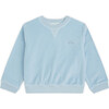 Angel Wing Velour Sweatshirt in Blue - Sweatshirts - 1 - thumbnail