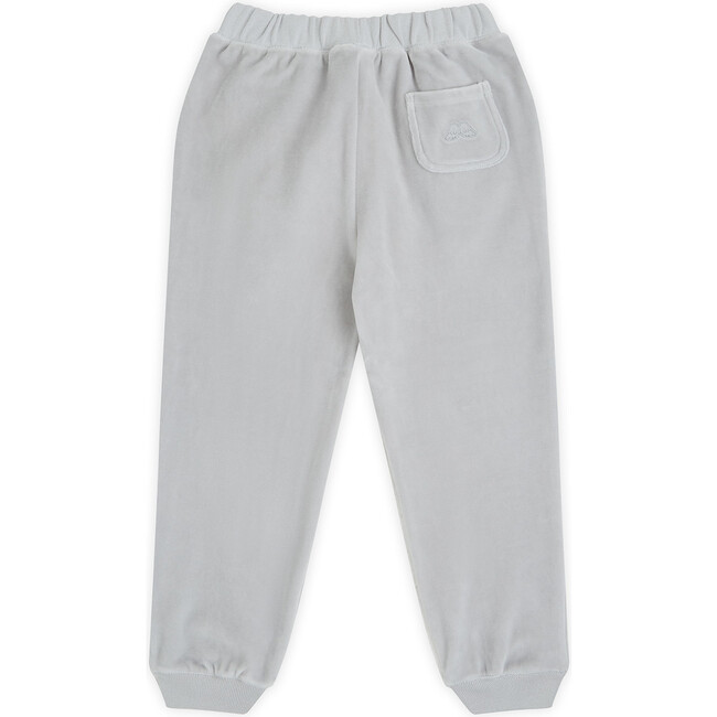 Angel Wing Velour Joggers in Grey - Loungewear - 4