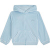 Angel Wing Hooded Velour  Sweatshirt in Blue - Sweatshirts - 1 - thumbnail