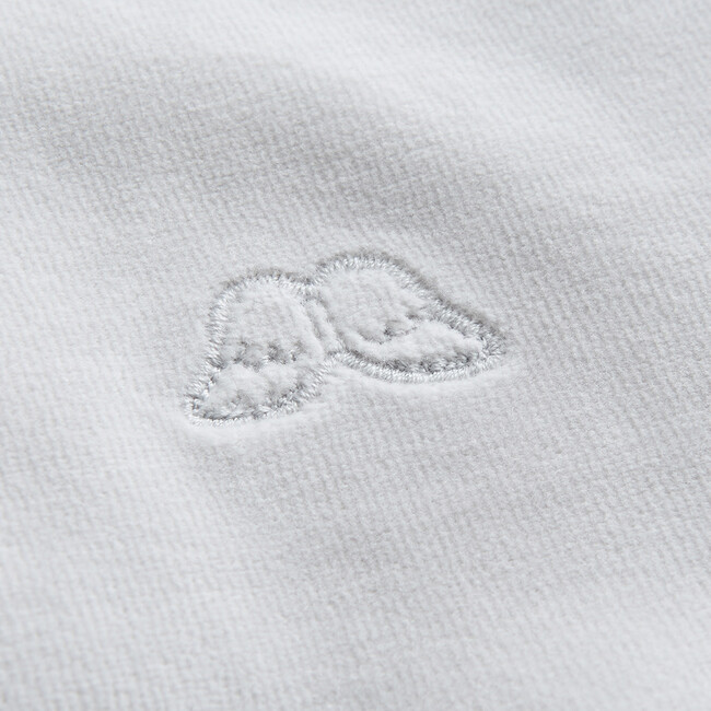 Angel Wing Velour Sweatshirt in Grey - Sweatshirts - 5