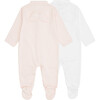 Set of 2 Angel Wing Pointelle Sleepsuits in Pink - Mixed Apparel Set - 1 - thumbnail