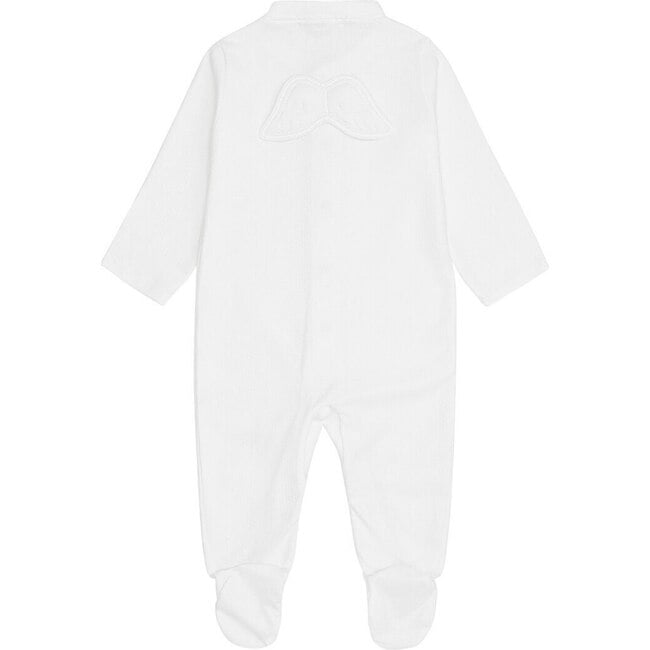 Set of 2 Angel Wing Pointelle Sleepsuits in White - Mixed Apparel Set - 2