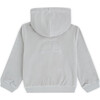 Angel Wing Hooded Velour  Sweatshirt in Grey - Sweatshirts - 4 - thumbnail