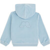 Angel Wing Hooded Velour  Sweatshirt in Blue - Sweatshirts - 4 - thumbnail