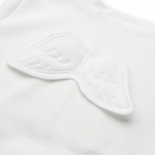 Set of 2 Angel Wing Pointelle Sleepsuits in White - Mixed Apparel Set - 3