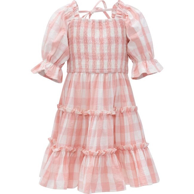 Mini Mia Gingham Dress,Pink - Dresses - 1