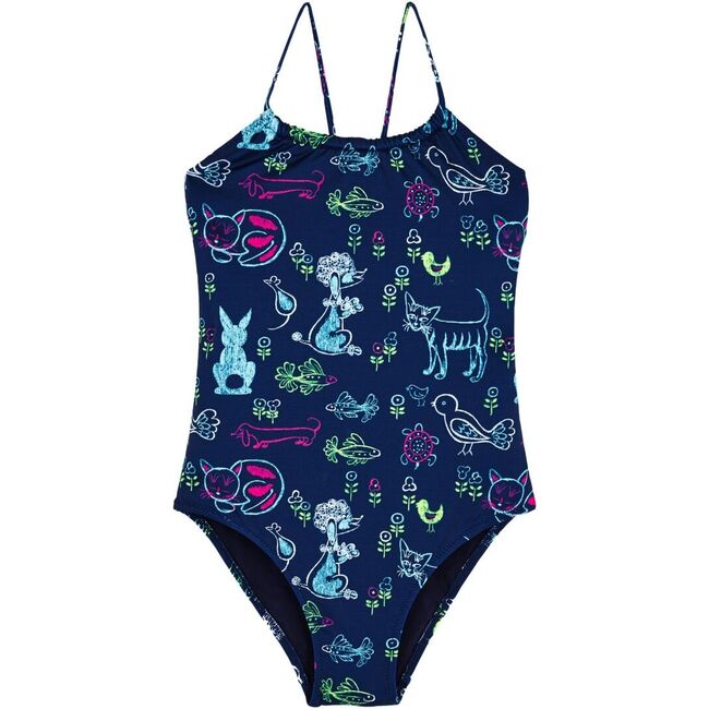 Rabbits and Poodles Vilebrequin X Florence Broadhurst Gazette One Piece - One Pieces - 1