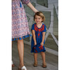 Noor Embroidery Dress, Blue - Dresses - 2