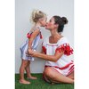Sandrine Women's Fringed Chacha Dress, White & Red - Dresses - 2