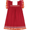 Sandrine Women's Tassel Dress, Red - Dresses - 1 - thumbnail