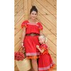 Sandrine Women's Tassel Dress, Red - Dresses - 2 - thumbnail