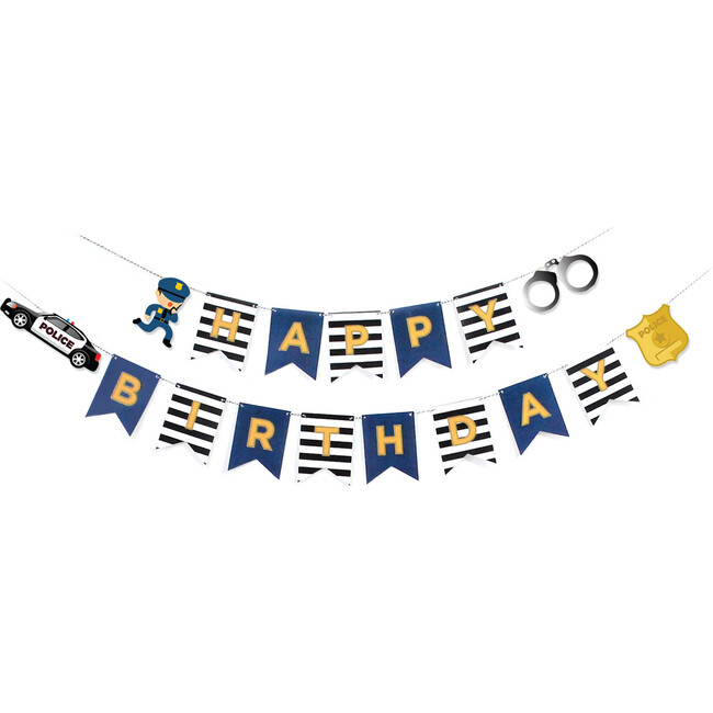 Cops And Robbers Birthday Banner