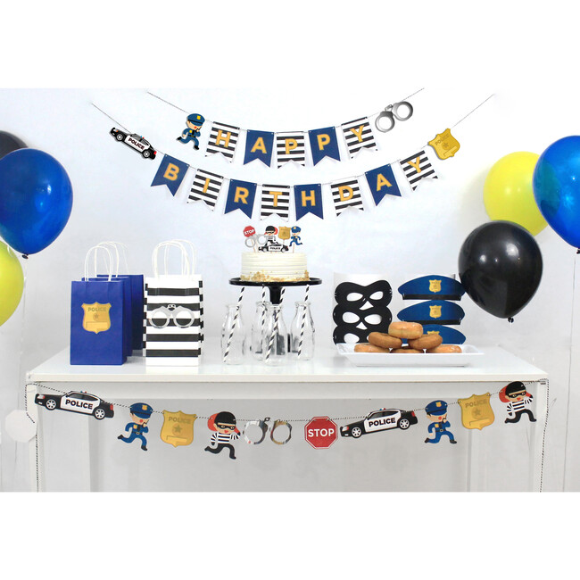 Cops And Robbers Birthday Banner - Garlands - 2