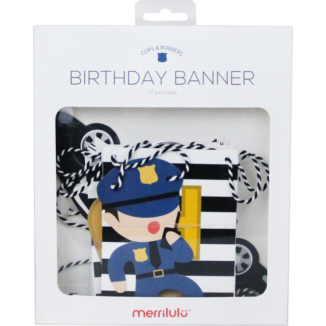 Cops And Robbers Birthday Banner - Garlands - 3