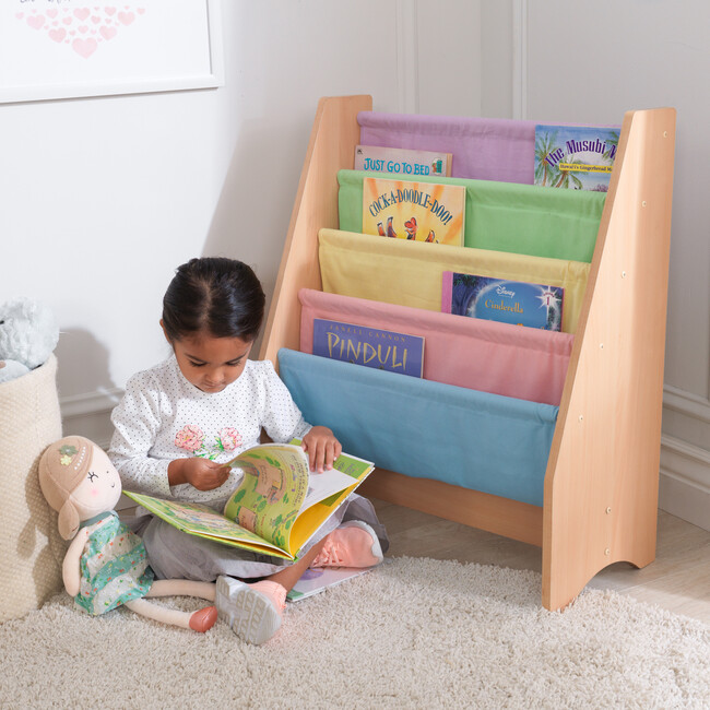 Sling Bookshelf, Pastel - Bookcases - 2