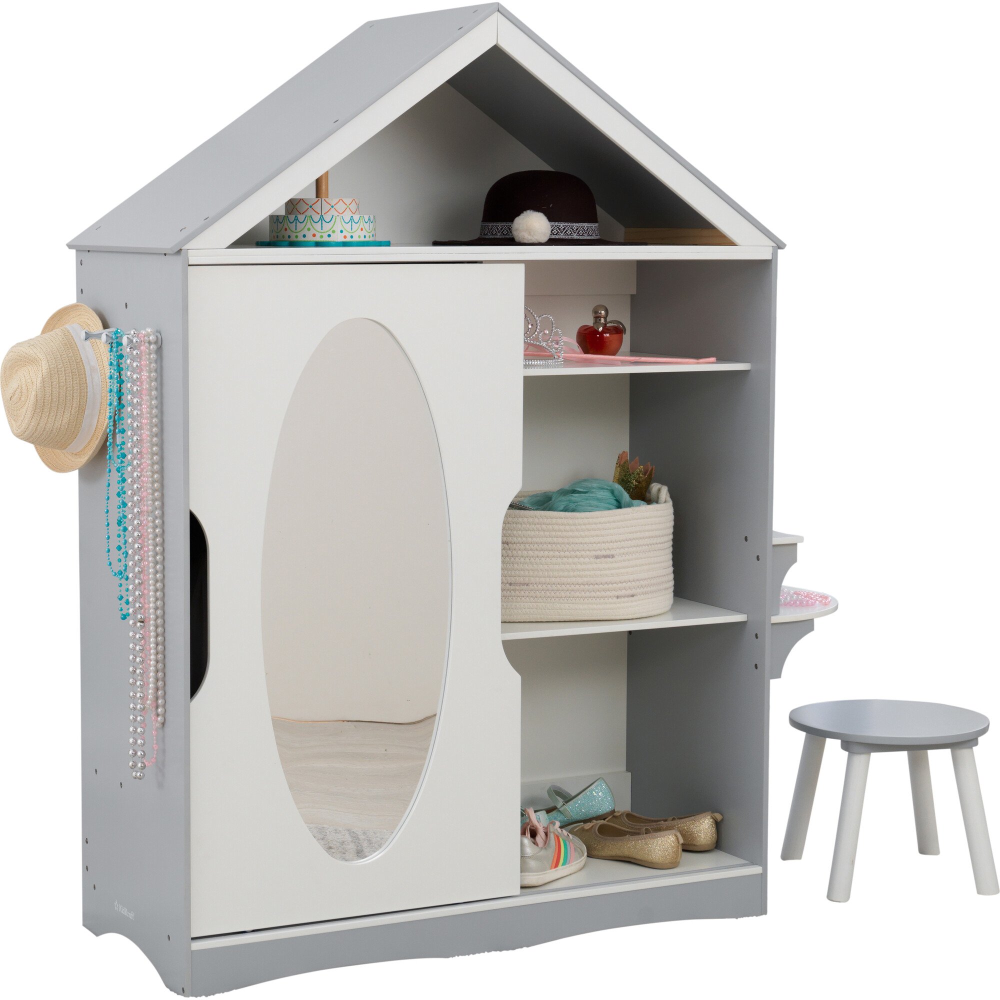 Kidkraft dollhouse vanity & best sale stool set