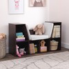 Bookcase With Reading Nook, Espresso - Bookcases - 3