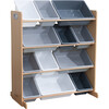 Sort It And Store It Bin Unit, White/Grey - Storage - 1 - thumbnail