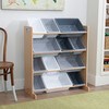 Sort It And Store It Bin Unit, White/Grey - Storage - 3