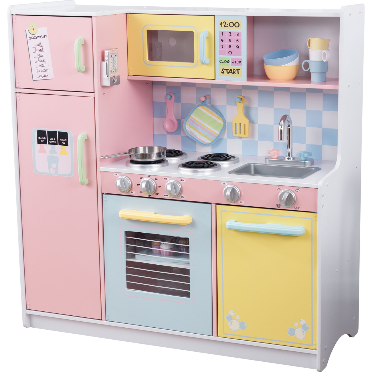 Large Pastel Kitchen KidKraft Play Kitchens Maisonette