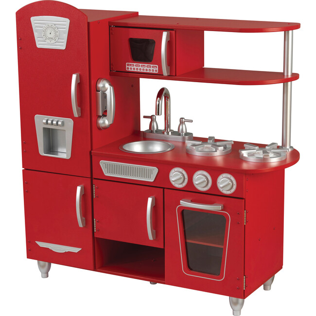Vintage Kitchen, Red - Play Kitchens - 1