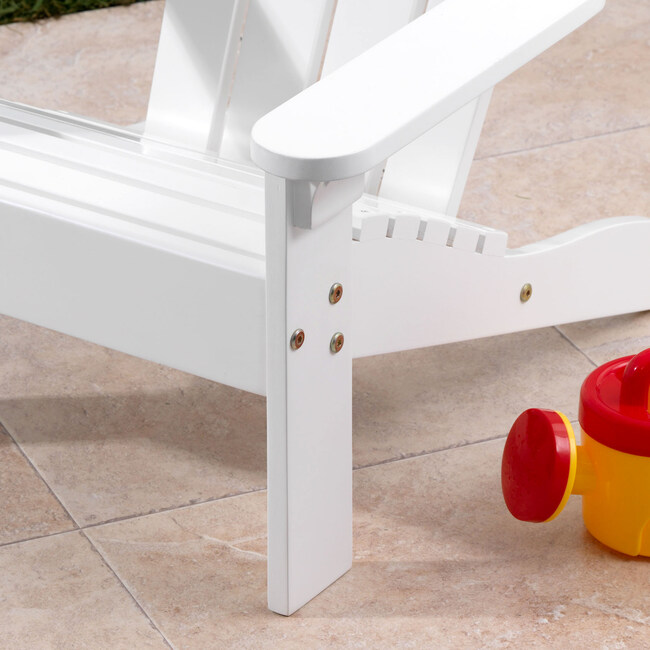 Adirondack Chair, White - Kids Seating - 4