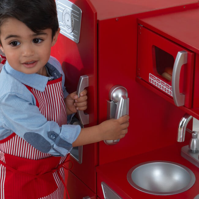 Vintage Kitchen, Red - Play Kitchens - 7