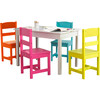 Highlighter Table & 4 Chairs - Kids Seating - 1 - thumbnail