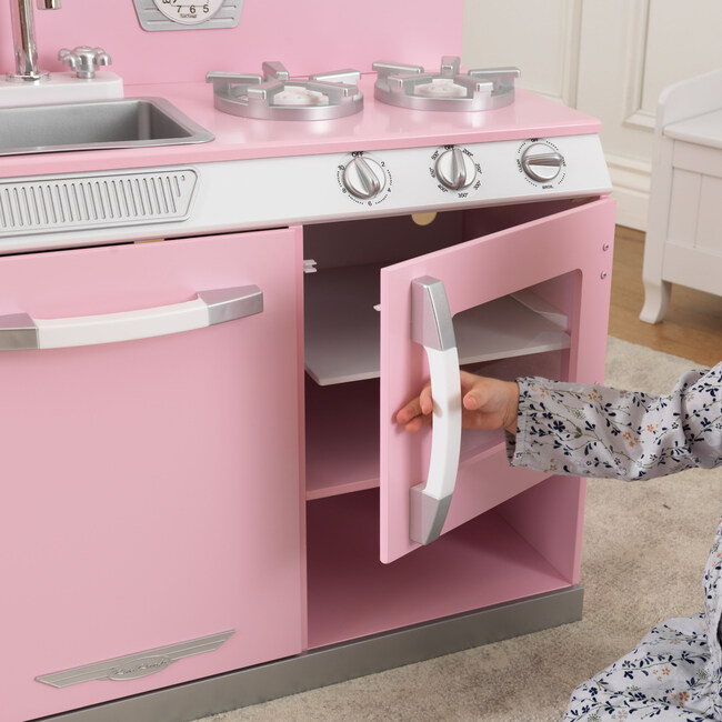 Midge's Kitchenette - Tile Floor Option - With Pink Fridge Sweep