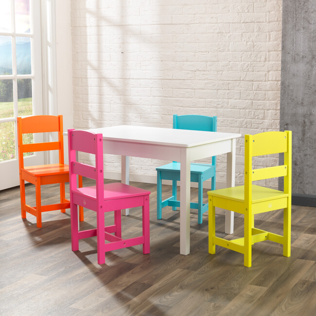 Highlighter Table & 4 Chairs - Kids Seating - 2