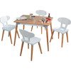 Mid-Century Kid Table & 4 Chairs Set - Kids Seating - 1 - thumbnail
