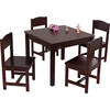 Farmhouse Table & 4 Chairs, Espresso - Kids Seating - 1 - thumbnail