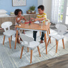 Mid-Century Kid Table & 4 Chairs Set - Kids Seating - 2