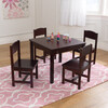 Farmhouse Table & 4 Chairs, Espresso - Kids Seating - 2