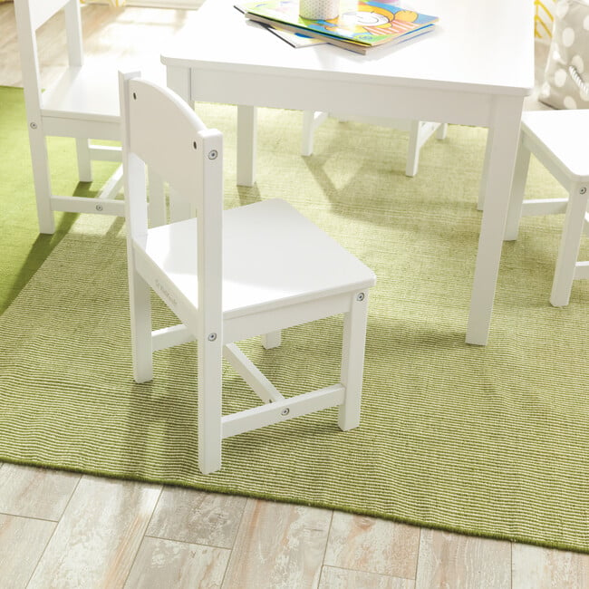 Farmhouse Table & Chair Set, White - Kids Seating - 5